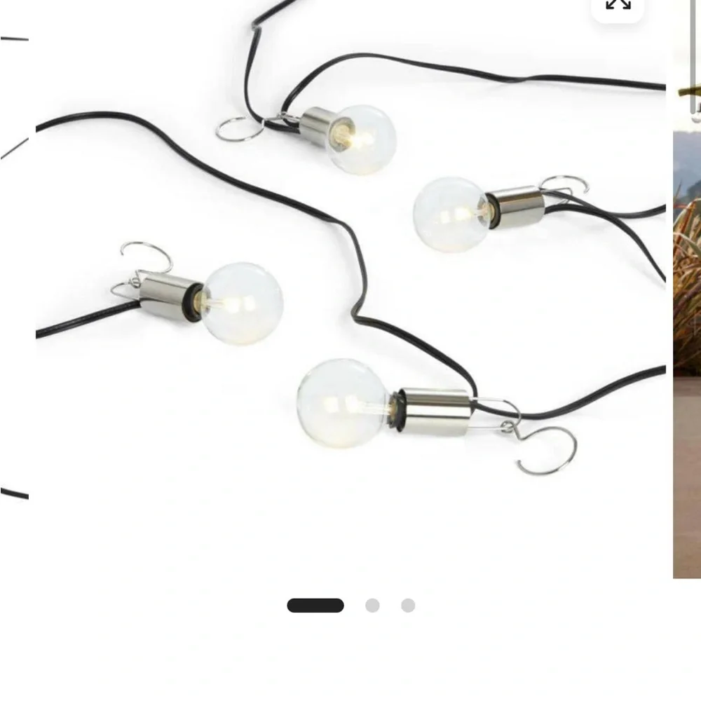 (Brand New Unopened) Crate&Barrel Globe Line Lights - Transparent